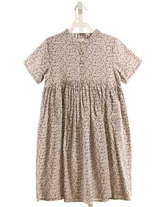RYLEE & CRU GRAY LINEN FLORAL DRESS