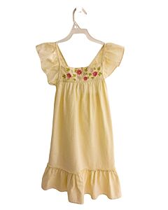 BONTON  YELLOW SEERSUCKER STRIPED  DRESS