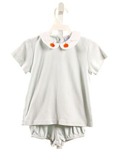 EYELET & IVY  LT BLUE   EMBROIDERED 2-PIECE OUTFIT