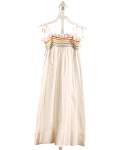 REMEMBER NGUYEN  WHITE   SMOCKED DRESS