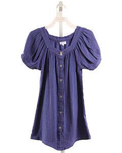 PLEAT.  BLUE SEERSUCKER   DRESS