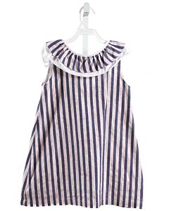 THE OAKS APPAREL   CHAMBRAY  STRIPED  DRESS