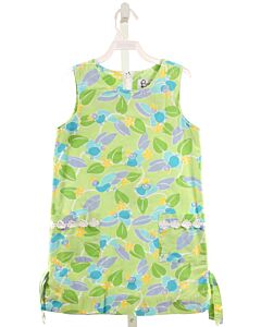 LILLY PULITZER  LIME GREEN  PRINT  DRESS