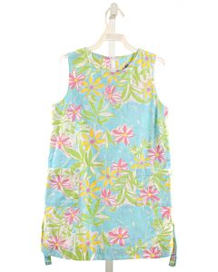 LILLY PULITZER  AQUA  FLORAL  DRESS