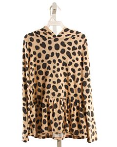 TUCKER & TATE BROWN PRINTED DESIGN KNIT LS SHIRT