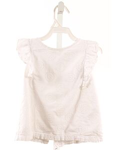 HOPE & HENRY  WHITE EYELET   SLEEVELESS SHIRT