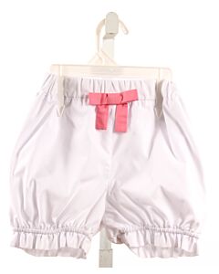 THE BEAUFORT BONNET COMPANY  WHITE    BLOOMERS WITH BOW