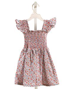 STITCHY FISH  RED  FLORAL SMOCKED DRESS