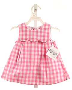 DUFFIELD LANE  PINK  GINGHAM  DRESS