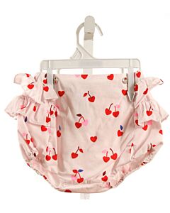 JACADI  LT PINK  PRINT  BLOOMERS WITH RUFFLE