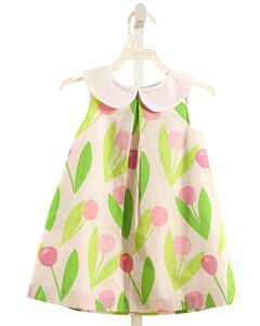 JACADI  LIME GREEN  FLORAL  DRESS