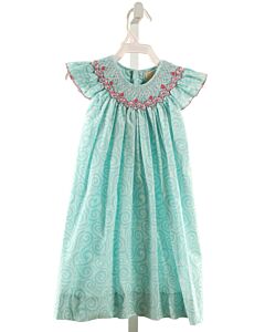 PETIT AMI  AQUA   SMOCKED DRESS