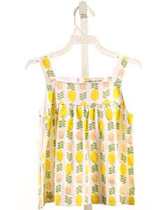 MARCO & LIZZY  YELLOW  PRINT  SLEEVELESS SHIRT