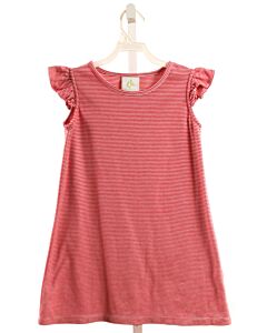 ZUCCINI  RED  STRIPED  KNIT DRESS