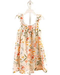 ANGEL DEAR  ORANGE  FLORAL  DRESS