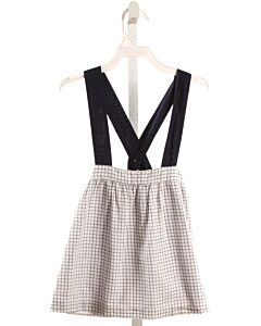 BELLA BLISS  NAVY  WINDOWPANE  SKIRT