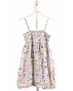 ANGEL DEAR  BLUE  FLORAL SMOCKED DRESS
