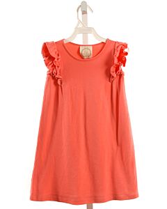 THE BEAUFORT BONNET COMPANY  HOT PINK    KNIT DRESS WITH RUFFLE