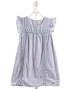 VINEYARD VINES  BLUE  STRIPED EMBROIDERED DRESS