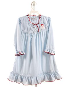 SWEET DREAMS  LT BLUE   EMBROIDERED LOUNGEWEAR