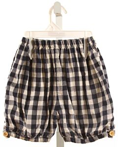 NO TAG  NAVY  GINGHAM  SHORTS