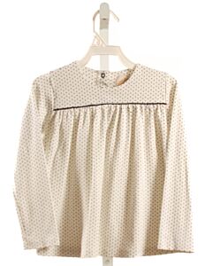 THE BEAUFORT BONNET COMPANY  NAVY  POLKA DOT  KNIT LS SHIRT