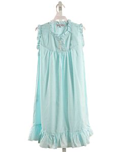 SWEET DREAMS AQUA GINGHAM LOUNGEWEAR