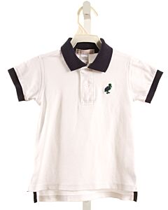 THE BEAUFORT BONNET COMPANY  WHITE   EMBROIDERED KNIT SS SHIRT