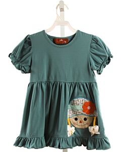 MILLIE JAY GREEN KNIT SS SHIRT