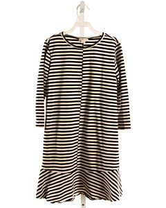 CREWCUTS  BLACK  STRIPED  KNIT DRESS