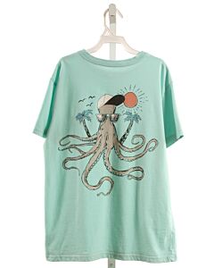 RUMI + RYDER AQUA PRINTED DESIGN T-SHIRT