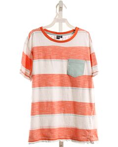 PX KIDS  ORANGE  STRIPED  KNIT SS SHIRT