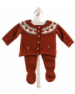 LA COQUETA  ORANGE WOOL   2-PIECE OUTFIT