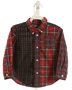 RALPH LAUREN  RED  PLAID  DRESS SHIRT