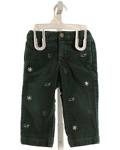 VINEYARD VINES  GREEN CORDUROY   PANTS