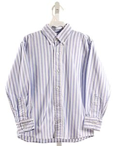 BELLA BLISS  BLUE  STRIPED  DRESS SHIRT