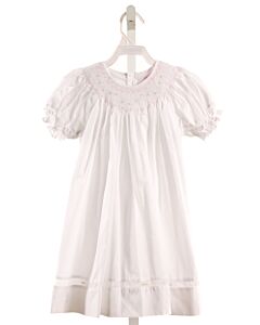 PETIT AMI  WHITE   SMOCKED DRESS
