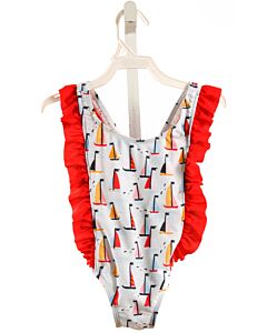 THE OAKS APPAREL   BLUE   PRINTED DESIGN 1-PIECE SWIMSUIT