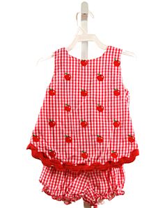 CLASSIC WHIMSY  PINK  GINGHAM  2-PIECE OUTFIT
