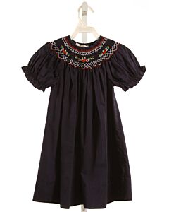 ROSALINA  NAVY   SMOCKED DRESS