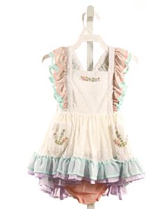 LOVE + GROW  MULTI-COLOR TULLE SWISS DOT EMBROIDERED 2-PIECE OUTFIT