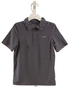 VINEYARD VINES  NAVY  STRIPED  KNIT SS SHIRT