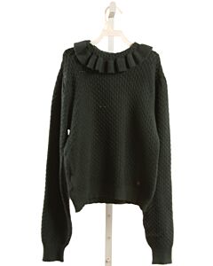 ABEL & LULA  GREEN    SWEATER WITH RUFFLE