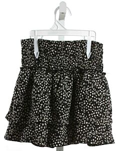 ZARA  BLACK  FLORAL  SKIRT