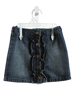 CYNTHIA ROWLEY  DENIM    SKIRT WITH RUFFLE