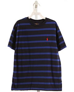 POLO BY RALPH LAUREN  NAVY  STRIPED  KNIT SS SHIRT