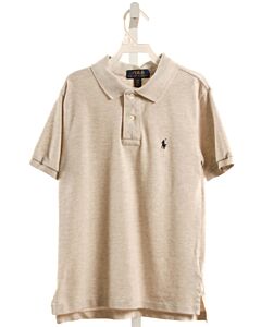 POLO BY RALPH LAUREN  IVORY PIQUE   KNIT SS SHIRT