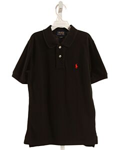 POLO BY RALPH LAUREN  BLACK PIQUE   KNIT SS SHIRT