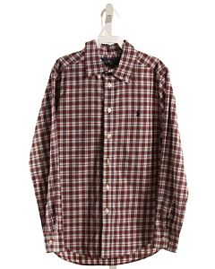 RALPH LAUREN  RED  PLAID  DRESS SHIRT