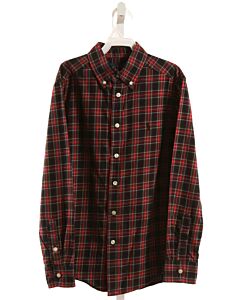 RALPH LAUREN BLACK PLAID DRESS SHIRT